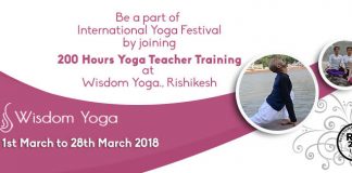Yoga Teacher Training Center Rishikesh India International Yoga Festival March 2018 Wisdom Yoga by Master Tilak Rishi